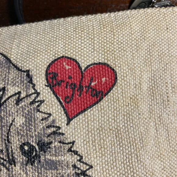 Brighton Stylish Beige and Black Women's Crossbody Bag - Picture 5 of 5